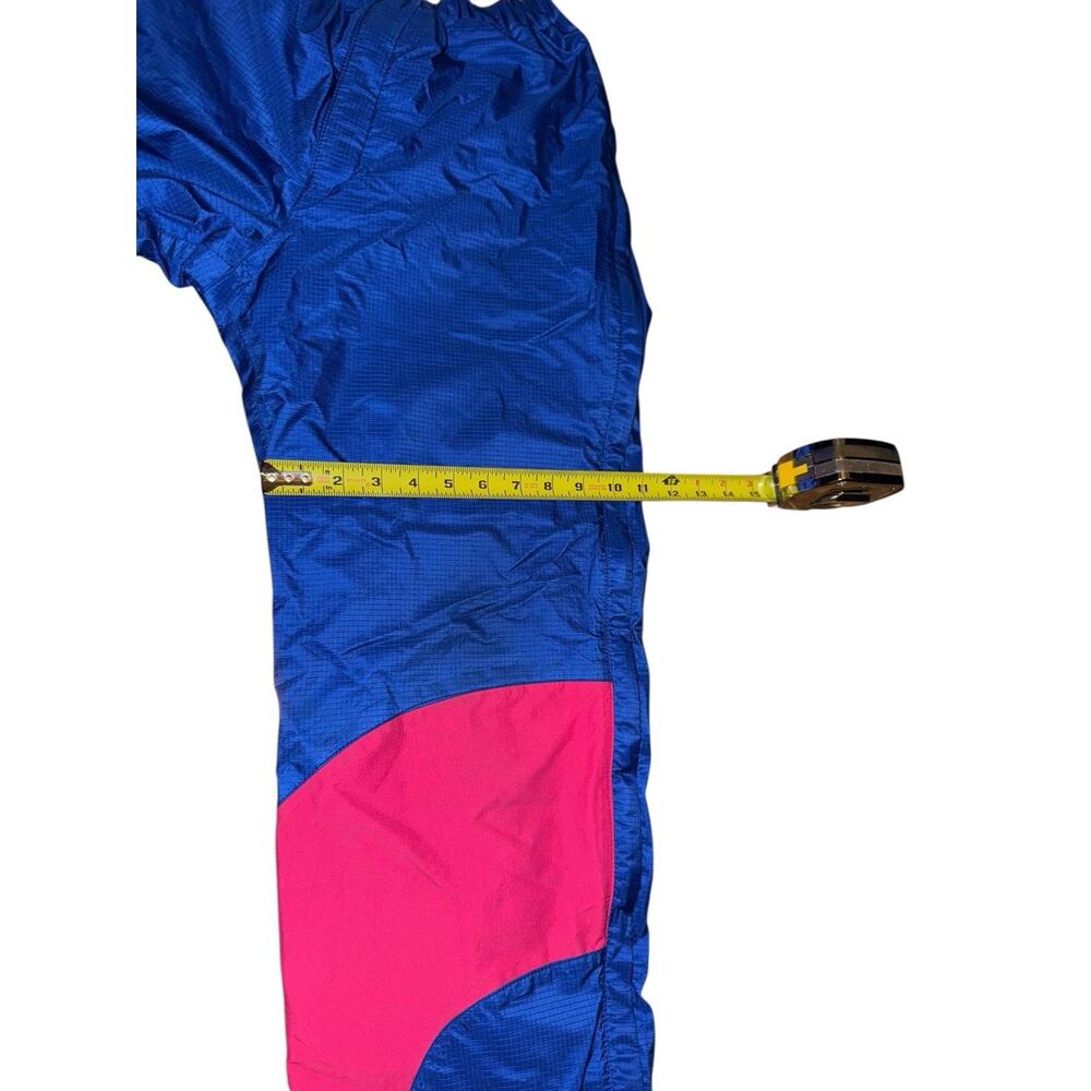 Vintage 90s Montbell Ski Pants Neon Colorblock Mountaineering GORPCORE Full Zip - Picture 8 of 11